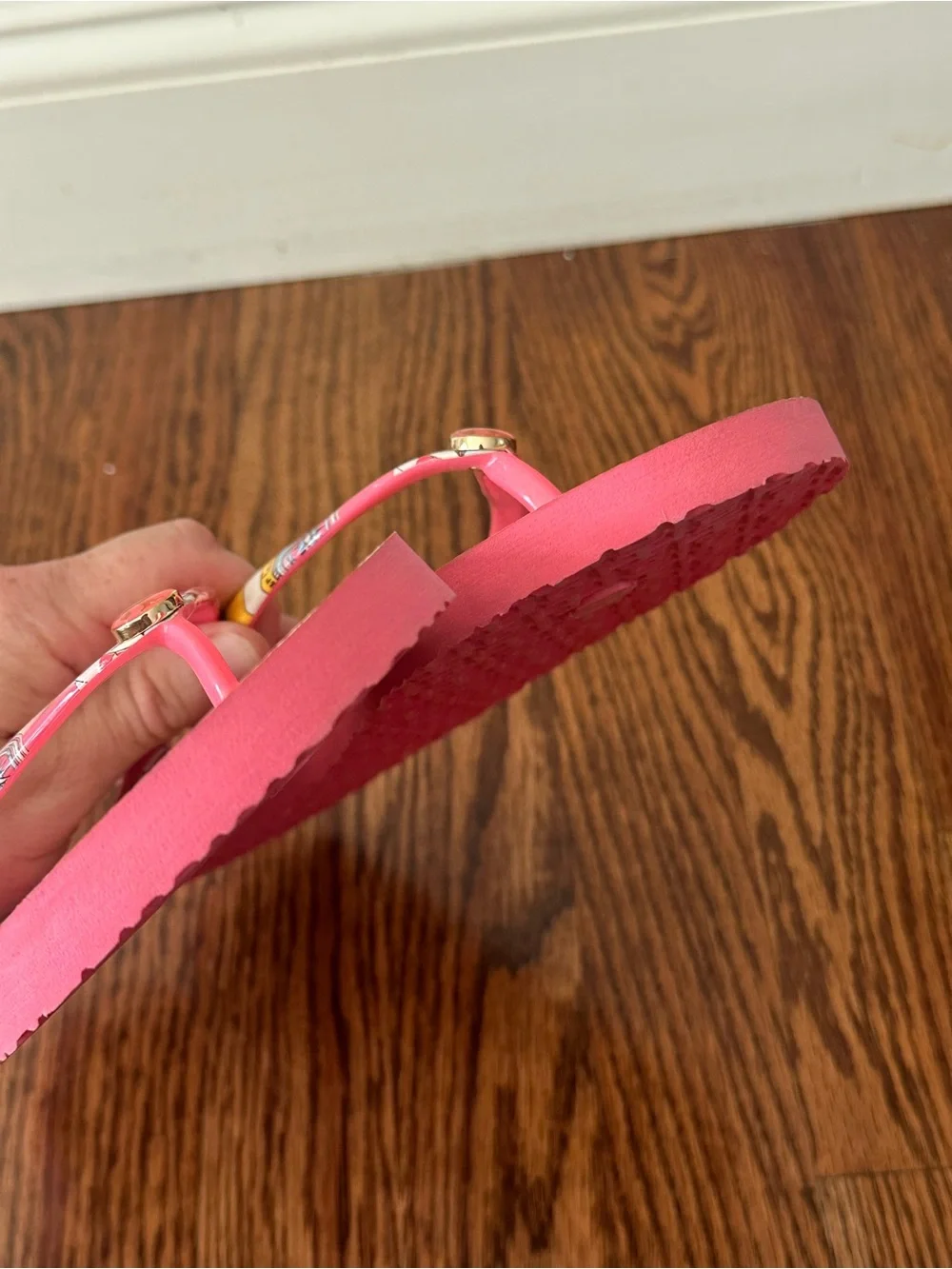 Tory Burch Pink Multi-Pattern Flip Flops